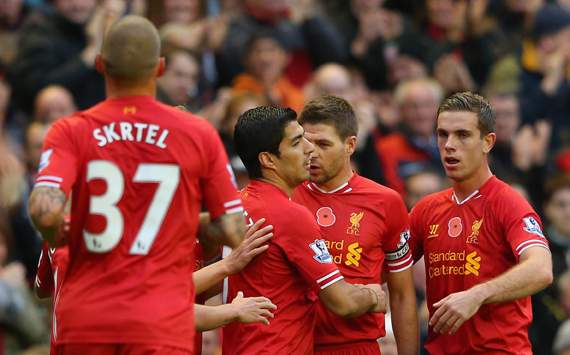 Luis Suarez Cetak dua Gol saat Liverpool Bantai Fulham 4-0