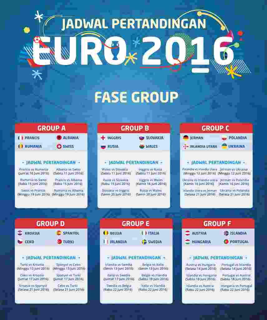 jadwal EURO 2016
